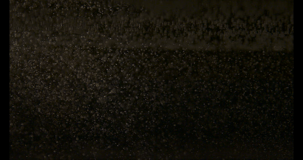 Frame grab bubbles in viscous fluid.