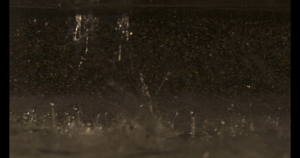 Frame grab viscous fluids mixing.